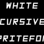 White Cursive Spritefont